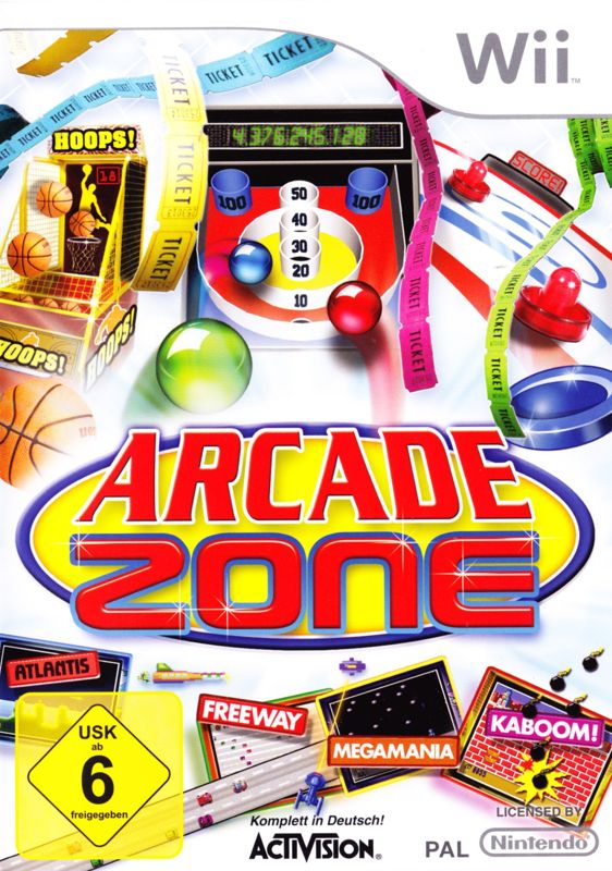 Arcade Zone box art for Wii